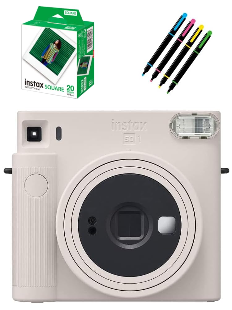 Amazon | チェキスクエア instax SQUARE SQ1 チョークホワイト